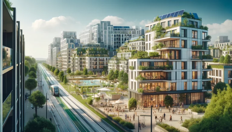 DALL·E 2024-06-10 16.45.37 - A modern residential development in the Geneva basin area in 2024